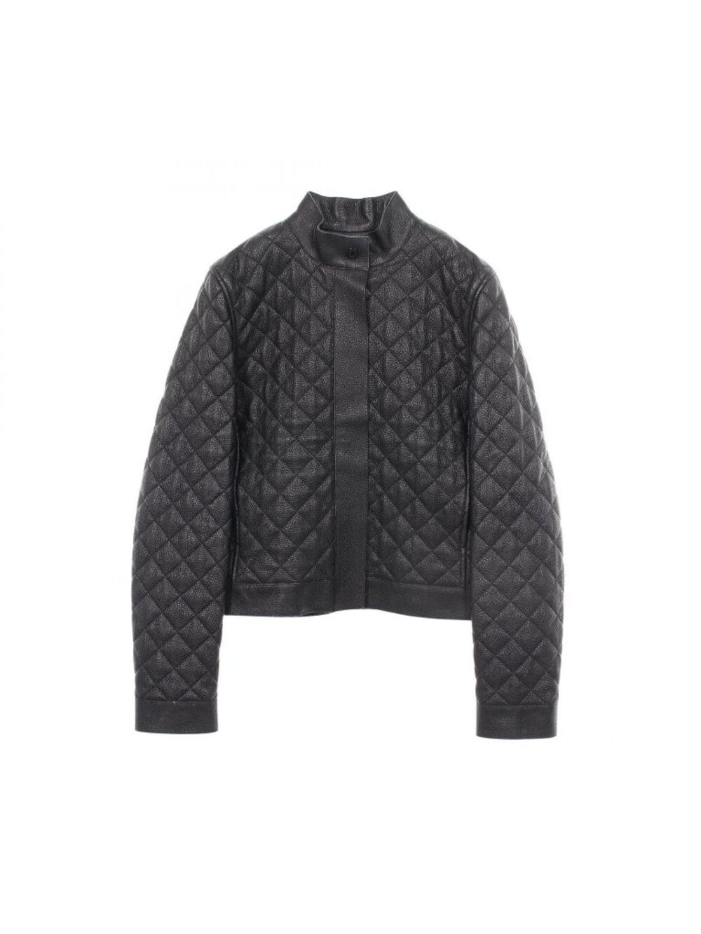 Hermes Leather Jacket Sellier Buttons Quilted